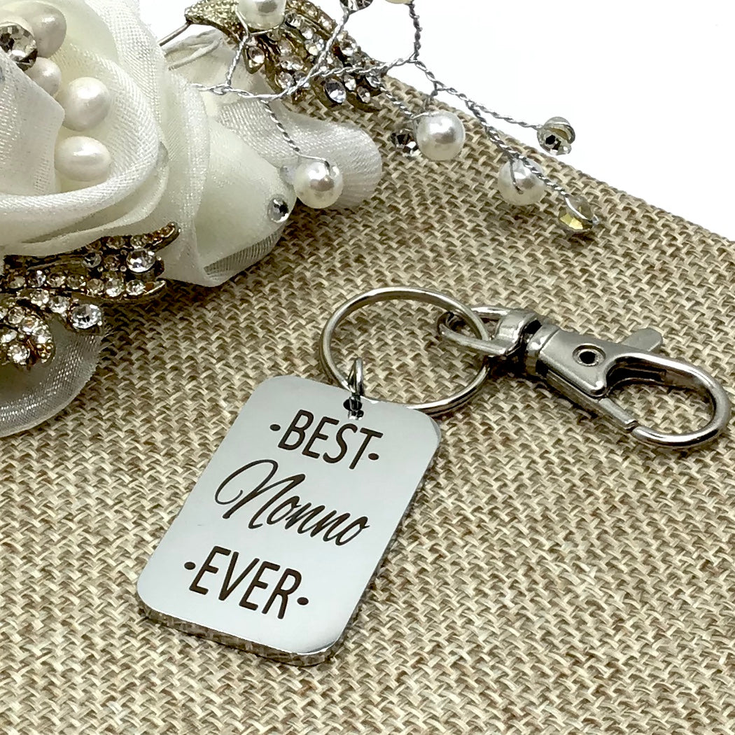 Best Nonno Ever Custom Keychain | Bellaire Wholesale