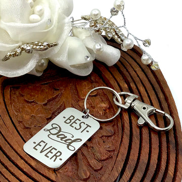 Best Dad Ever Custom Keychain | Bellaire Wholesale
