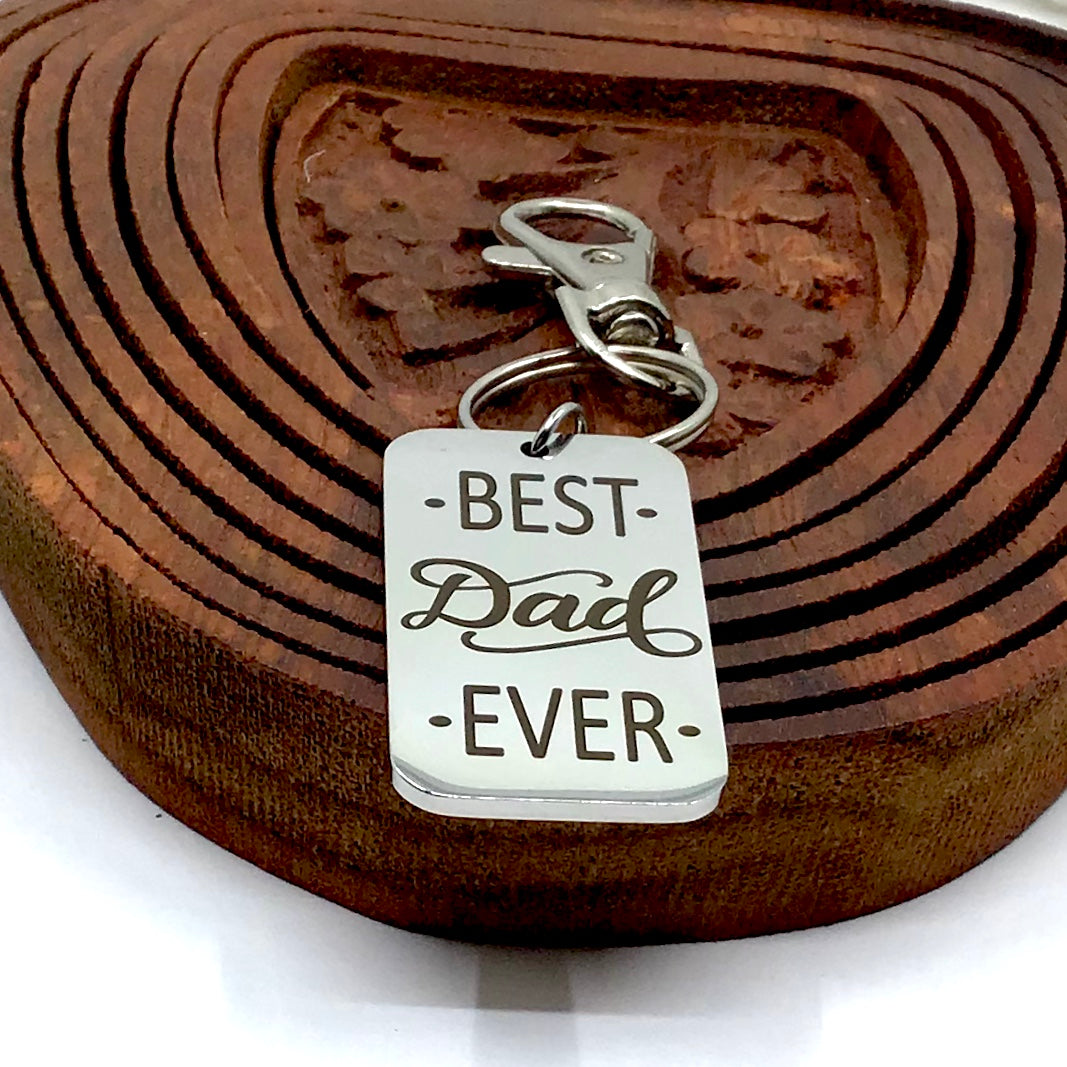 Best Dad Ever Custom Keychain | Bellaire Wholesale