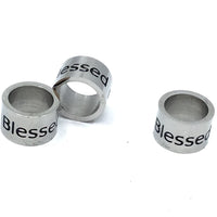 Blessed Stainless Steel Ring | Bellaire Wholesale