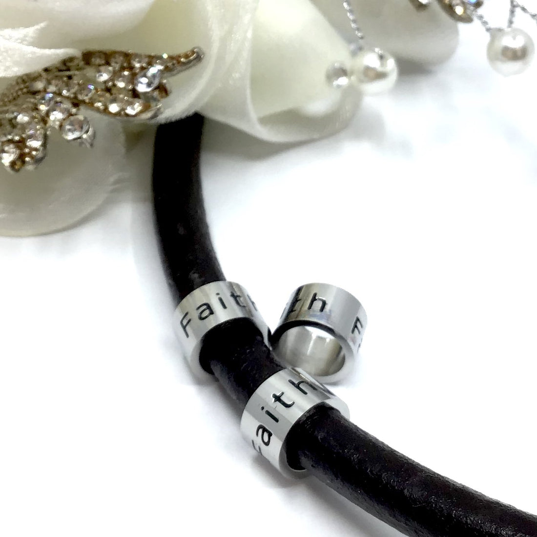 Faith Stainless Steel Ring | Bellaire Wholesale