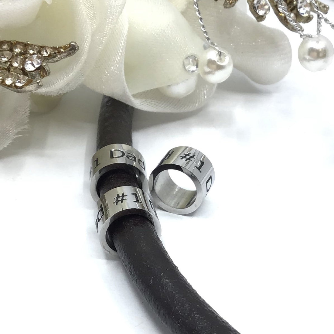 #1 Dad Stainless Steel Ring | Bellaire Wholesale