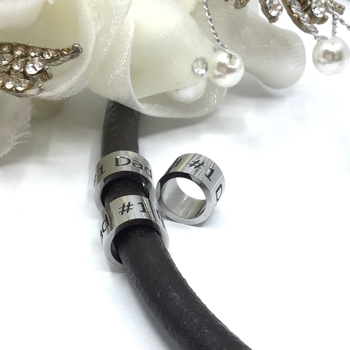 #1 Dad Stainless Steel Ring | Bellaire Wholesale