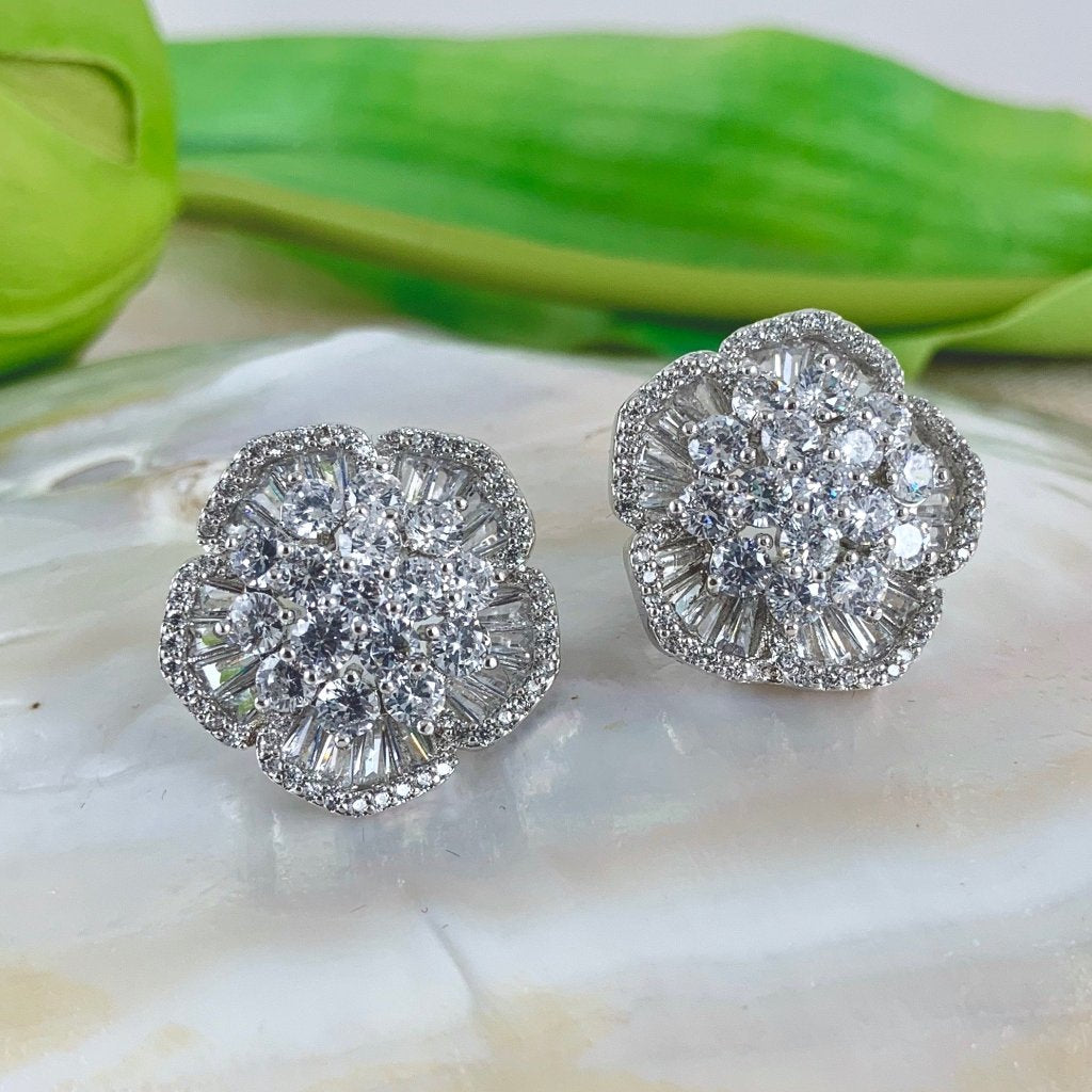 Bridal Cubic Zirconia Earrings, 18K Plated | Bellaire Wholesale