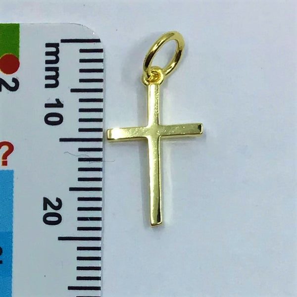 Gold Sterling Silver Cross Charm | Bellaire Wholesale