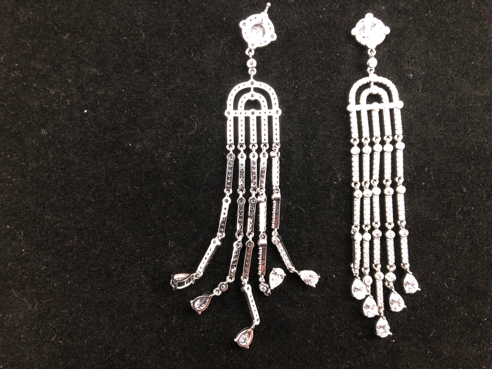 Bridal Cubic Zirconia Earrings, 18K Plated | Bellaire Wholesale