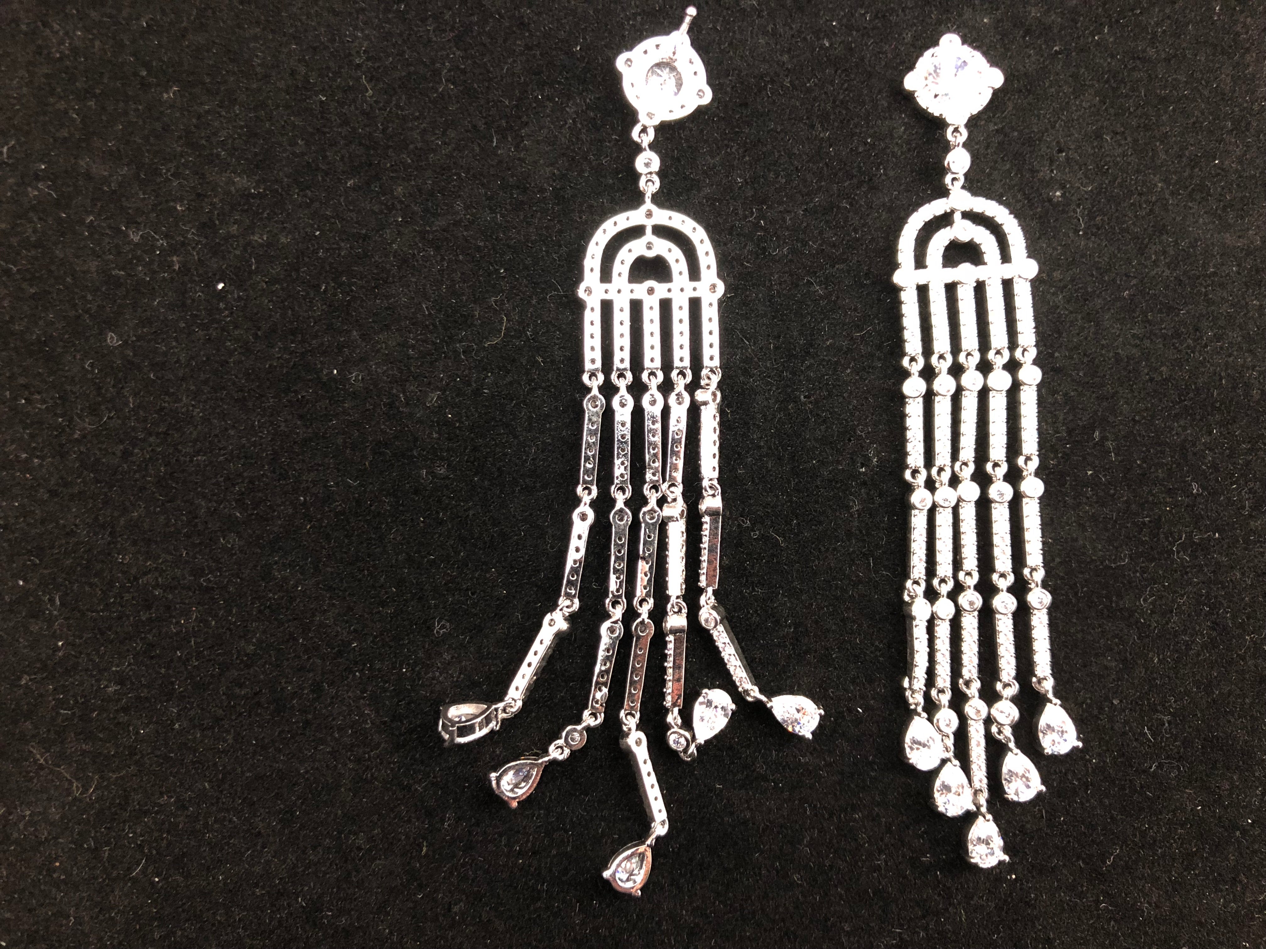 Bridal Cubic Zirconia Earrings, 18K Plated | Bellaire Wholesale
