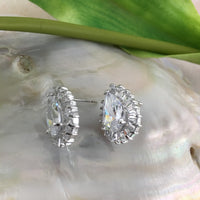 Bridal Cubic Zirconia Earrings, 18K Plated | Bellaire Wholesale
