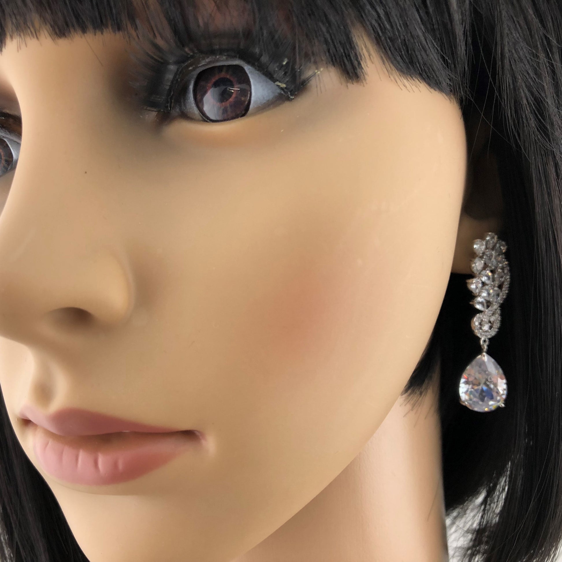 Bridal Cubic Zirconia Earrings, 18K Plated | Bellaire Wholesale