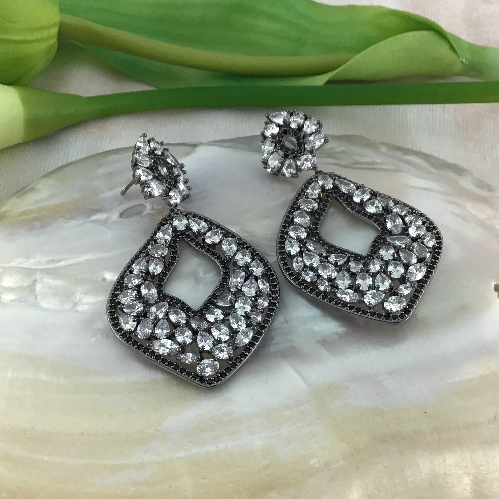 Bridal Cubic Zirconia Earrings, 18K Plated | Bellaire Wholesale