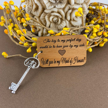 Maid of Honour Gift, Wood Tag | Bellaire Wholesale