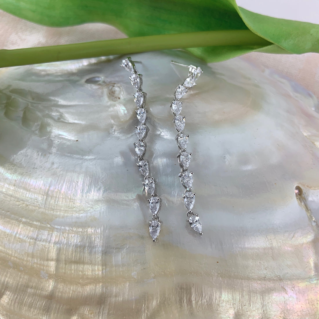 Bridal Cubic Zirconia Earrings, 18K Plated | Bellaire Wholesale