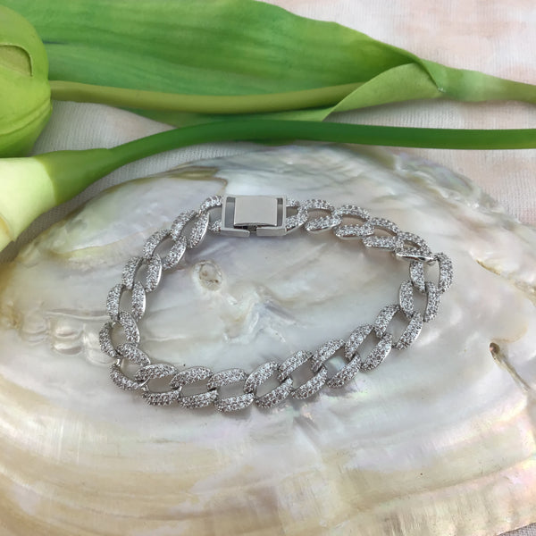 Cubic Zirconia Designer Bridal Bracelet | Bellaire Wholesale
