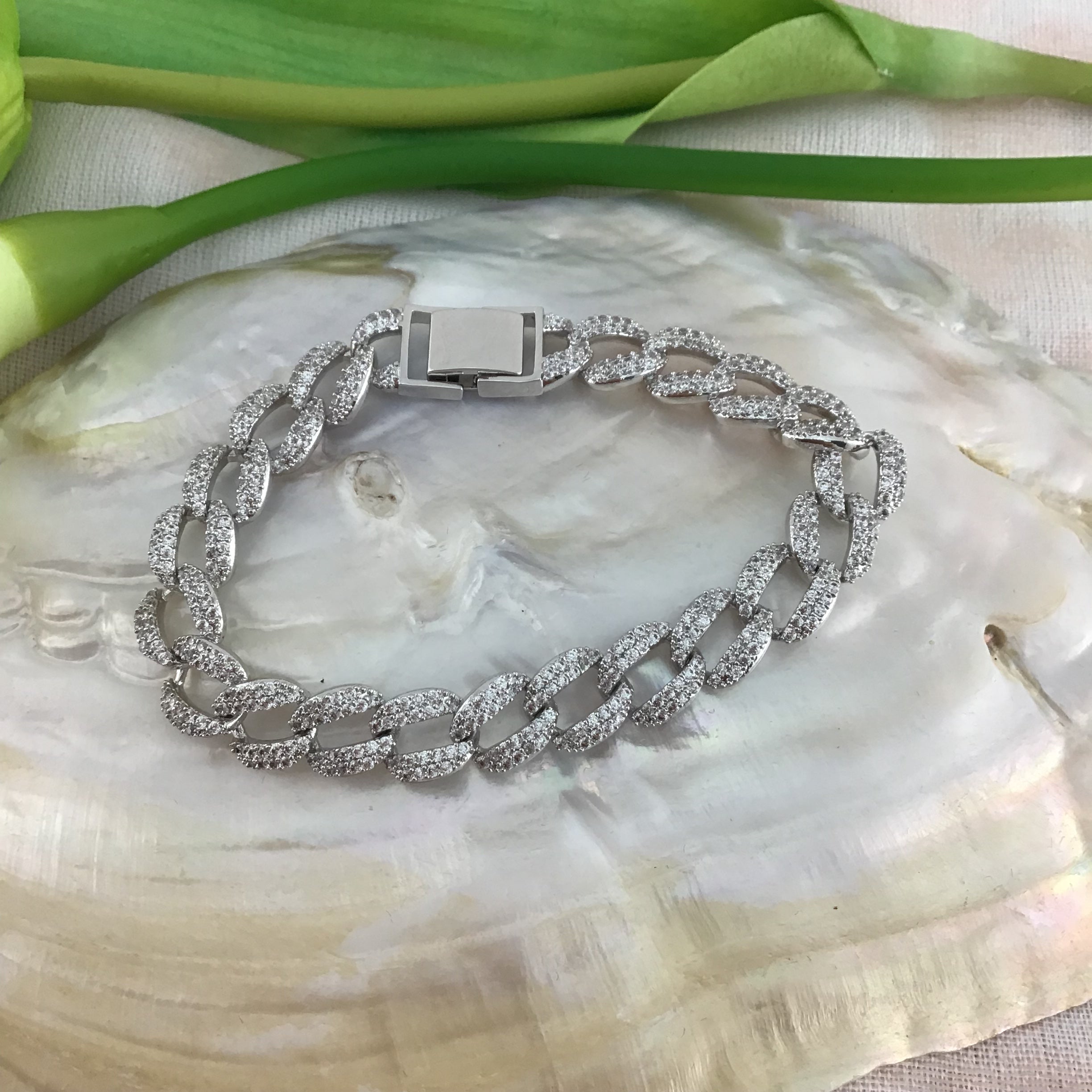 Cubic Zirconia Designer Bridal Bracelet | Bellaire Wholesale