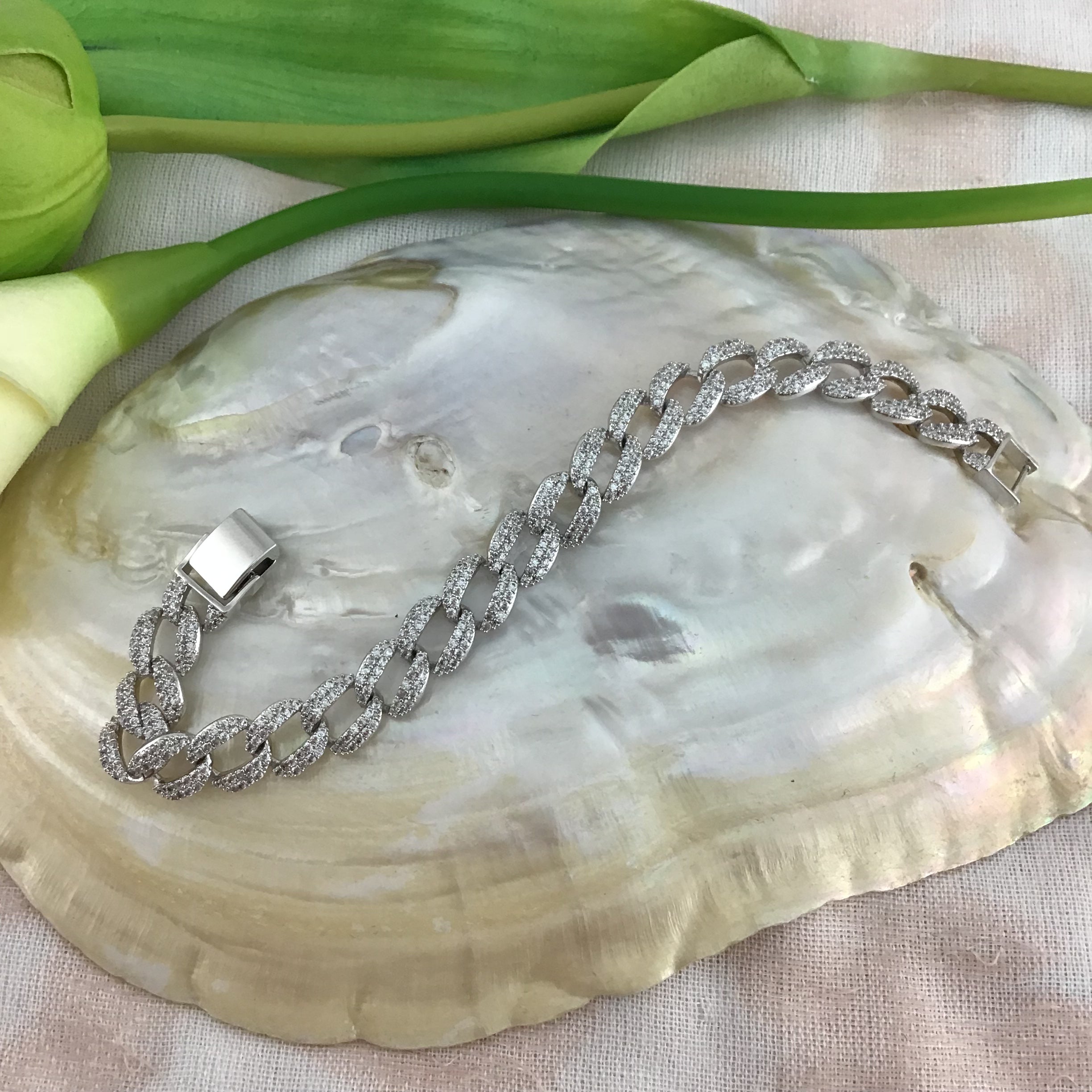 Cubic Zirconia Designer Bridal Bracelet | Bellaire Wholesale