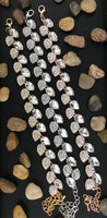 Crystal Elegant Leaf Shape Gold Bridal Bracelet | Bellaire Wholesale