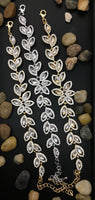 Floral Theme Designer Gold Bridal Bracelet | Bellaire Wholesale