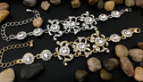 Designer Inspired Flower Gold Bridal Bracelet | Bellaire Wholesale