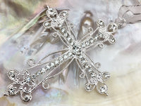 Pearl Cross with Ribbon, Big Pearl Cross | Bellaire Wholesale