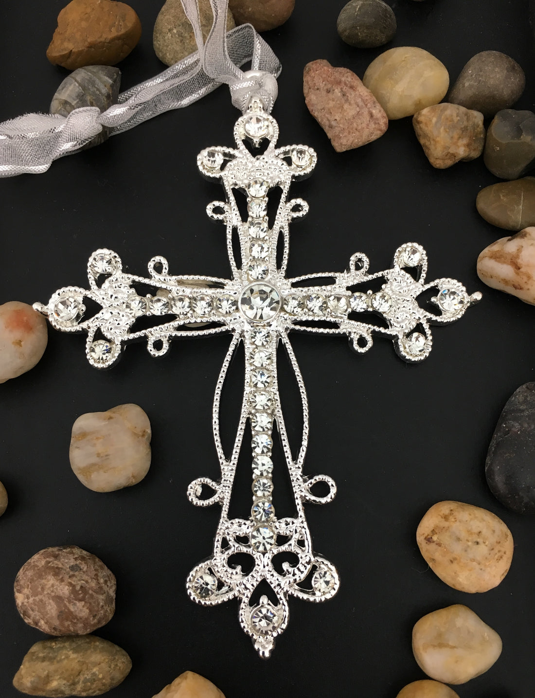 Rhinestone Cross with Ribbon | Bellaire Wholesale