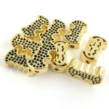 Gold CZ Micro Pave Bead | Bellaire Wholesale