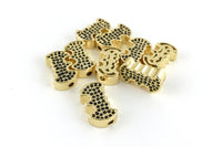 Gold CZ Micro Pave Bead | Bellaire Wholesale