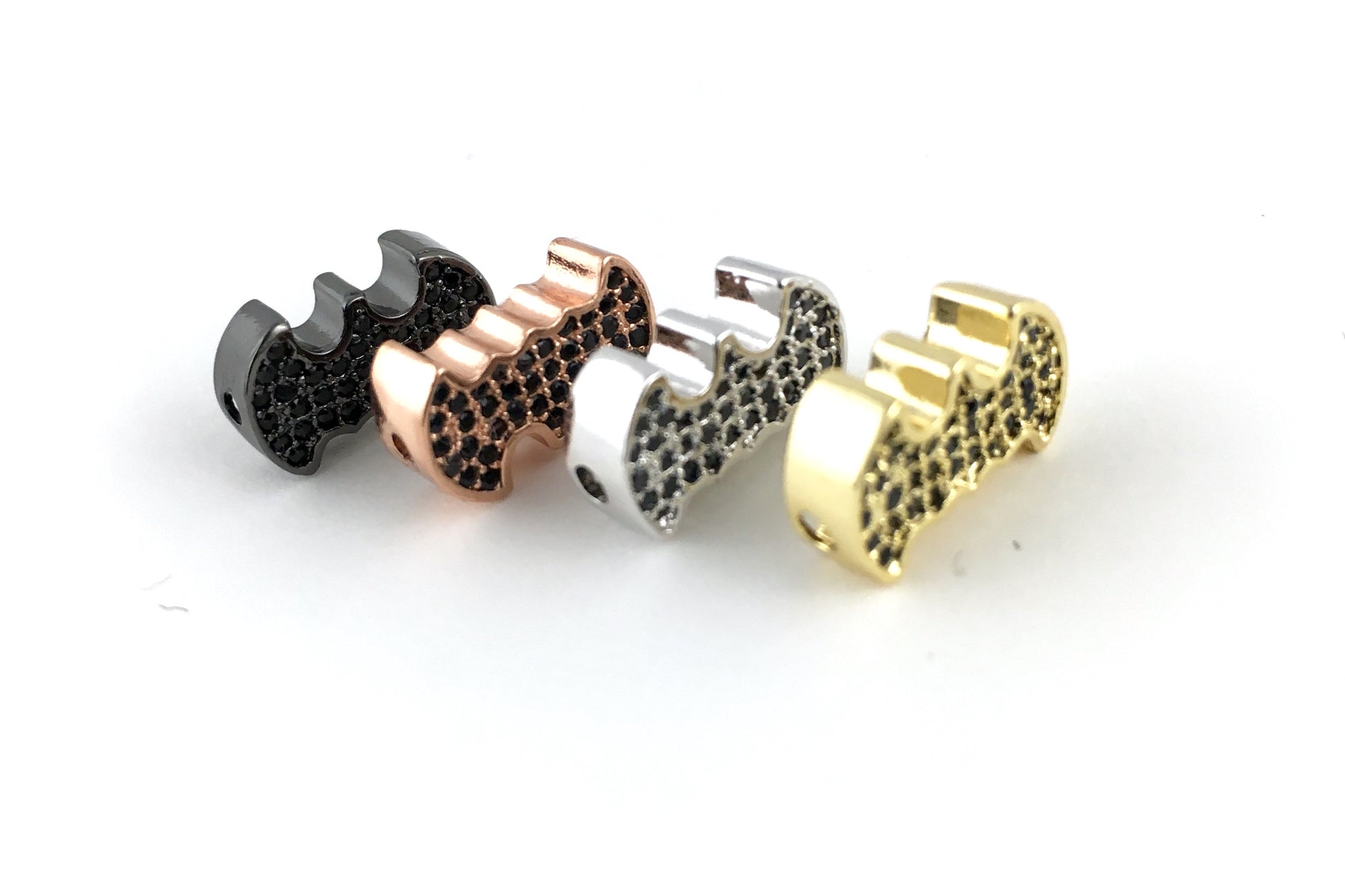Silver CZ Micro Pave Bead | Bellaire Wholesale