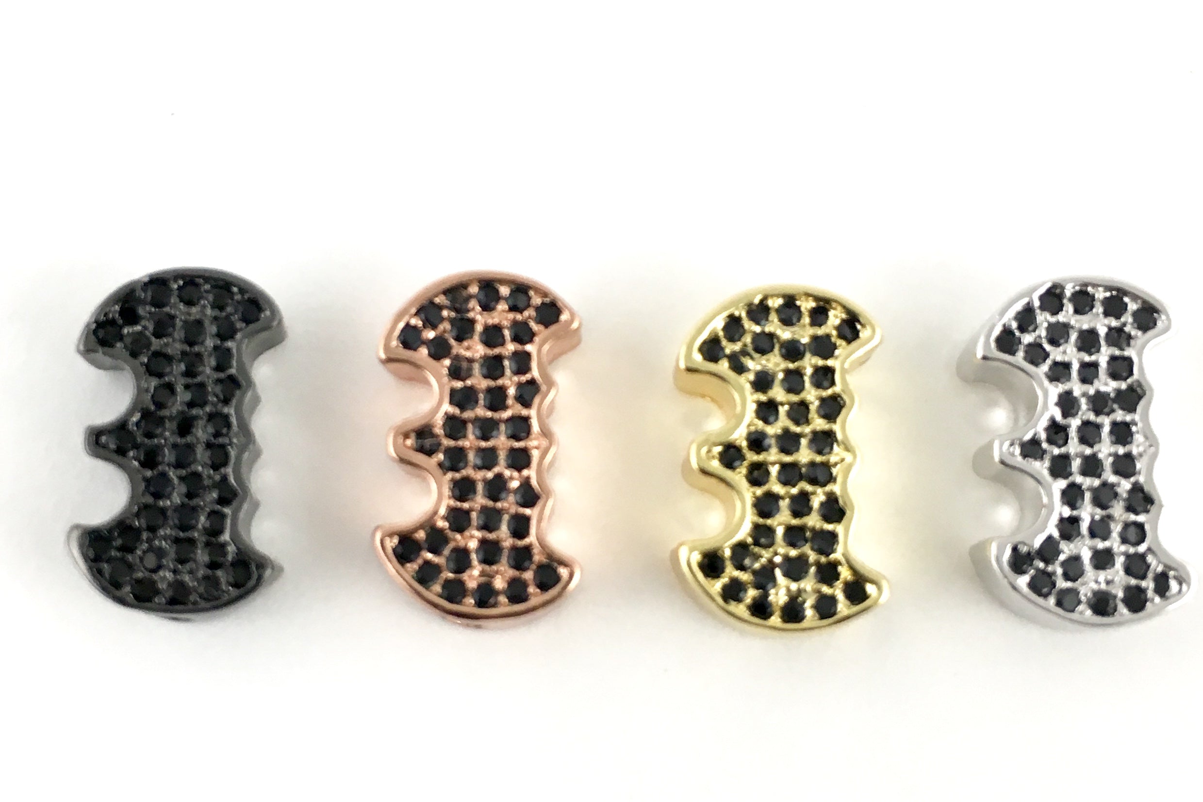 Silver CZ Micro Pave Bead | Bellaire Wholesale