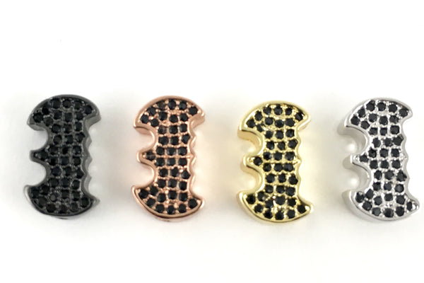 CZ Micro Pave Bead, Batman beads | Bellaire Wholesale