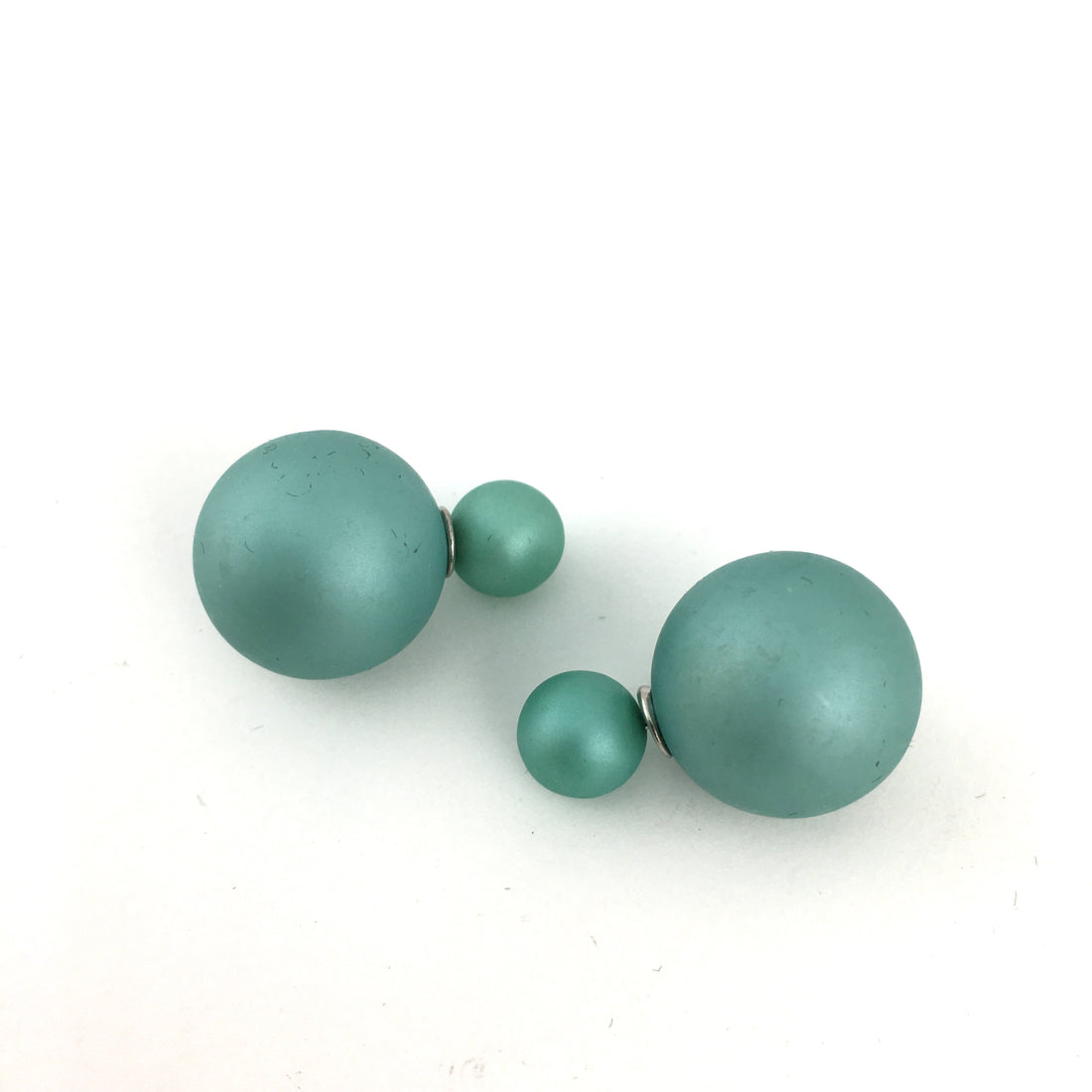 Designer Inspired Double Sided Pearl Stud Earrings | BellaireWholesale