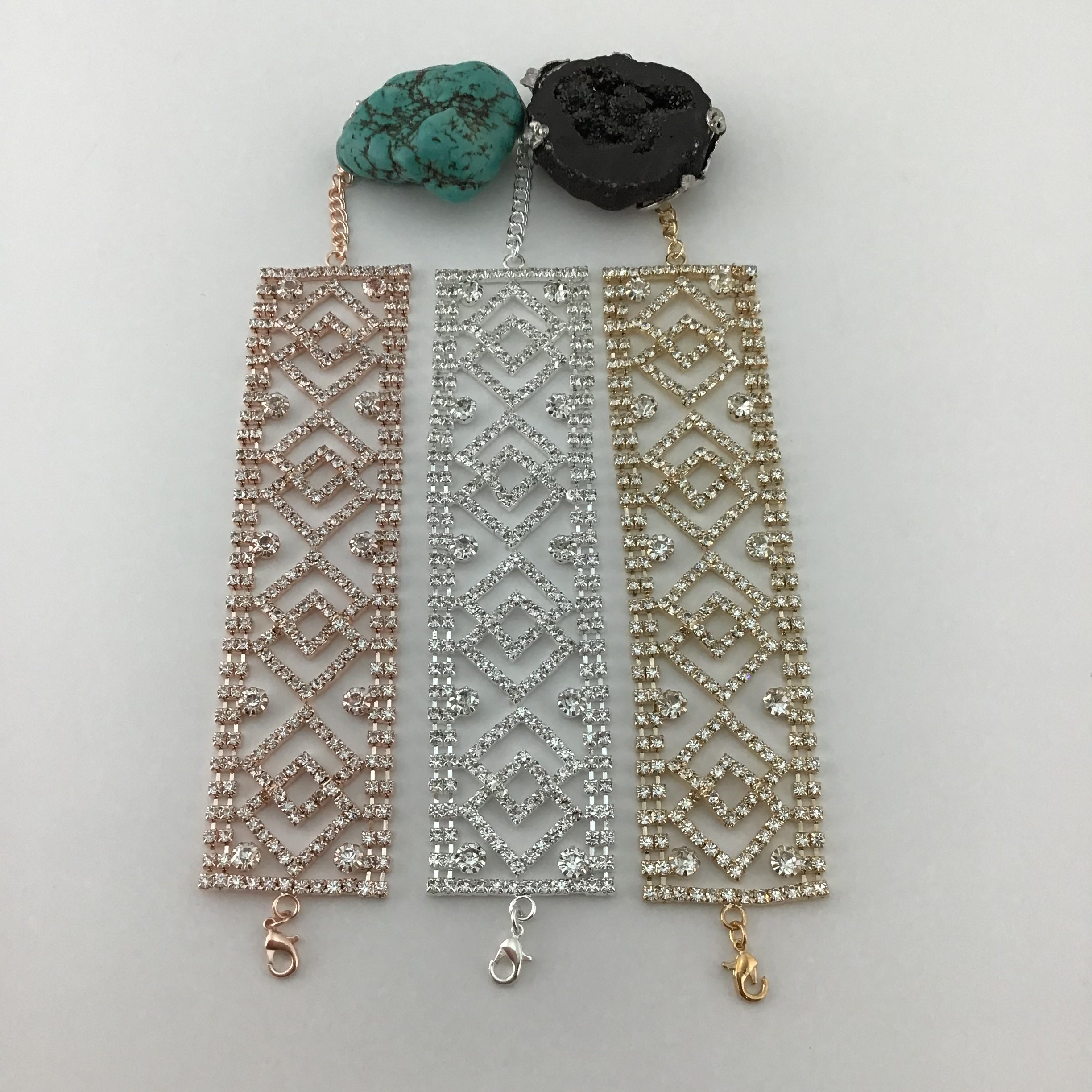 Rhinestone Bracelet, Silver | Bellaire Wholesale
