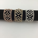 Fancy Rhinestone Bracelet, Gold | Bellaire Wholesale