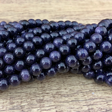 4mm Blue Sand Stone Bead | Bellaire Wholesale