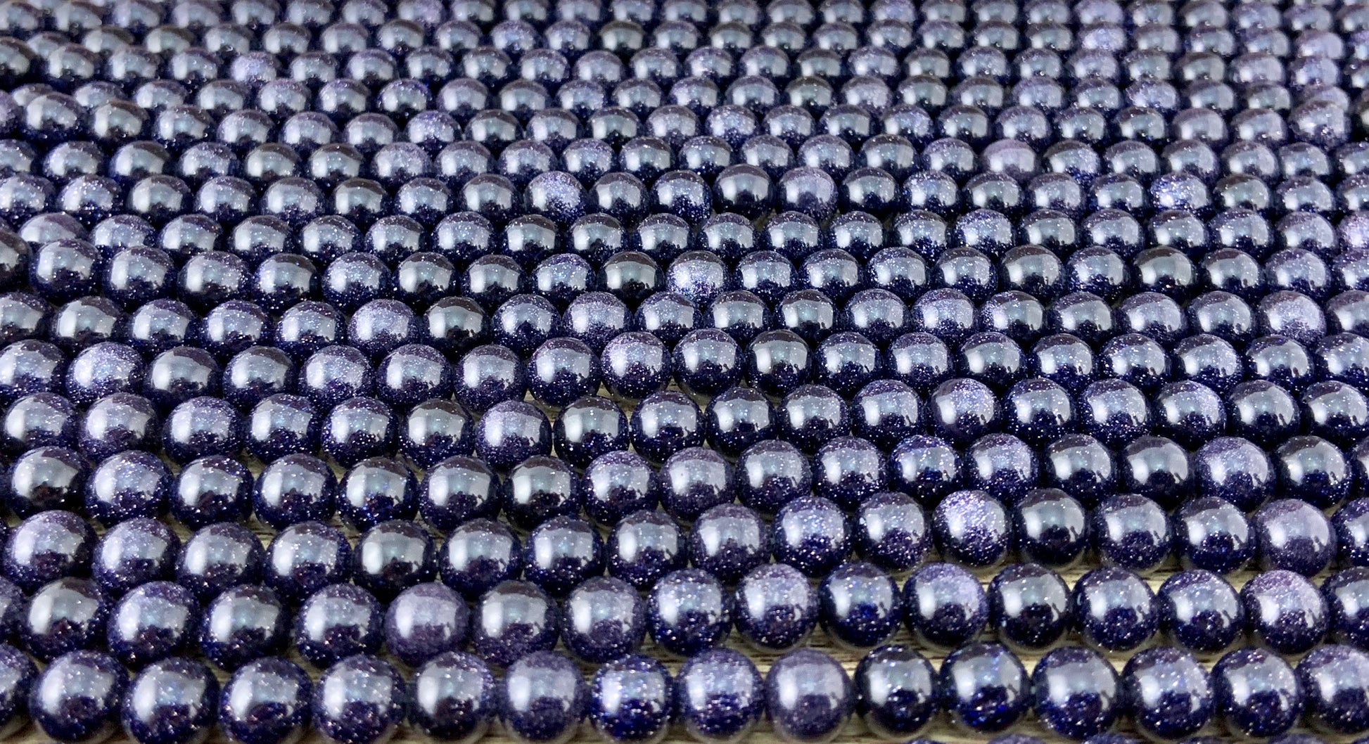 4mm Blue Sand Stone Bead | Bellaire Wholesale