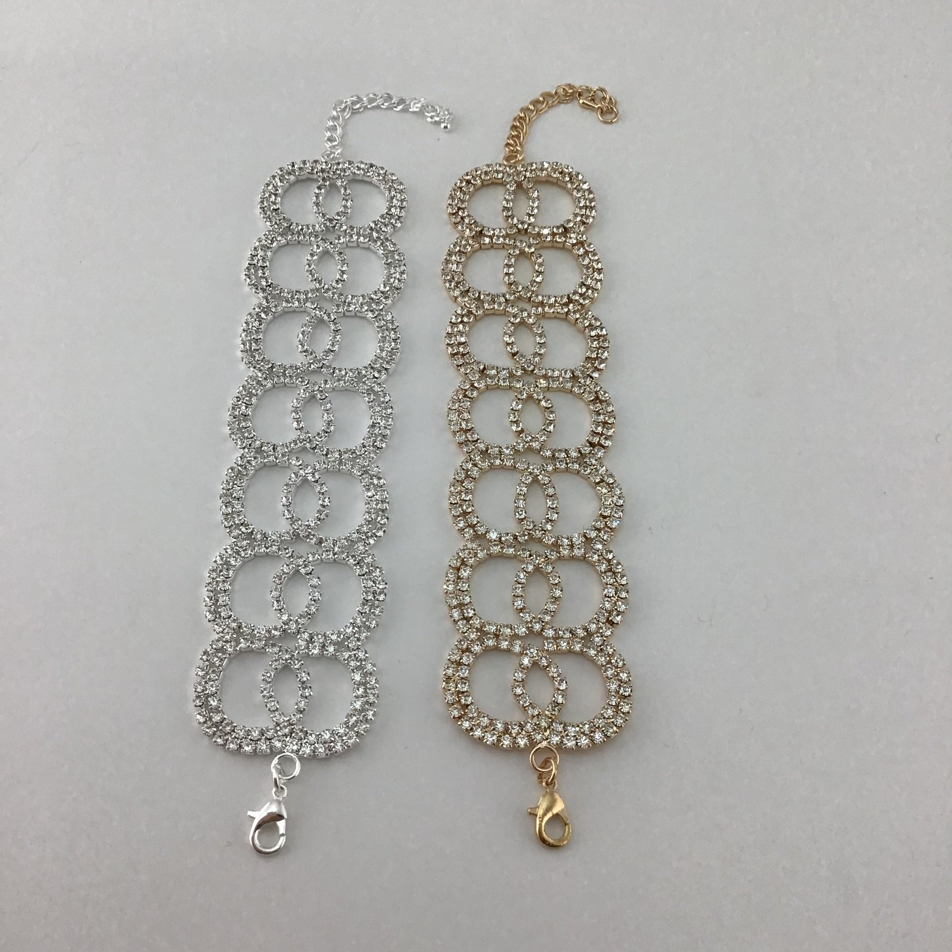 Rhinestone Bracelet, Silver | Bellaire Wholesale