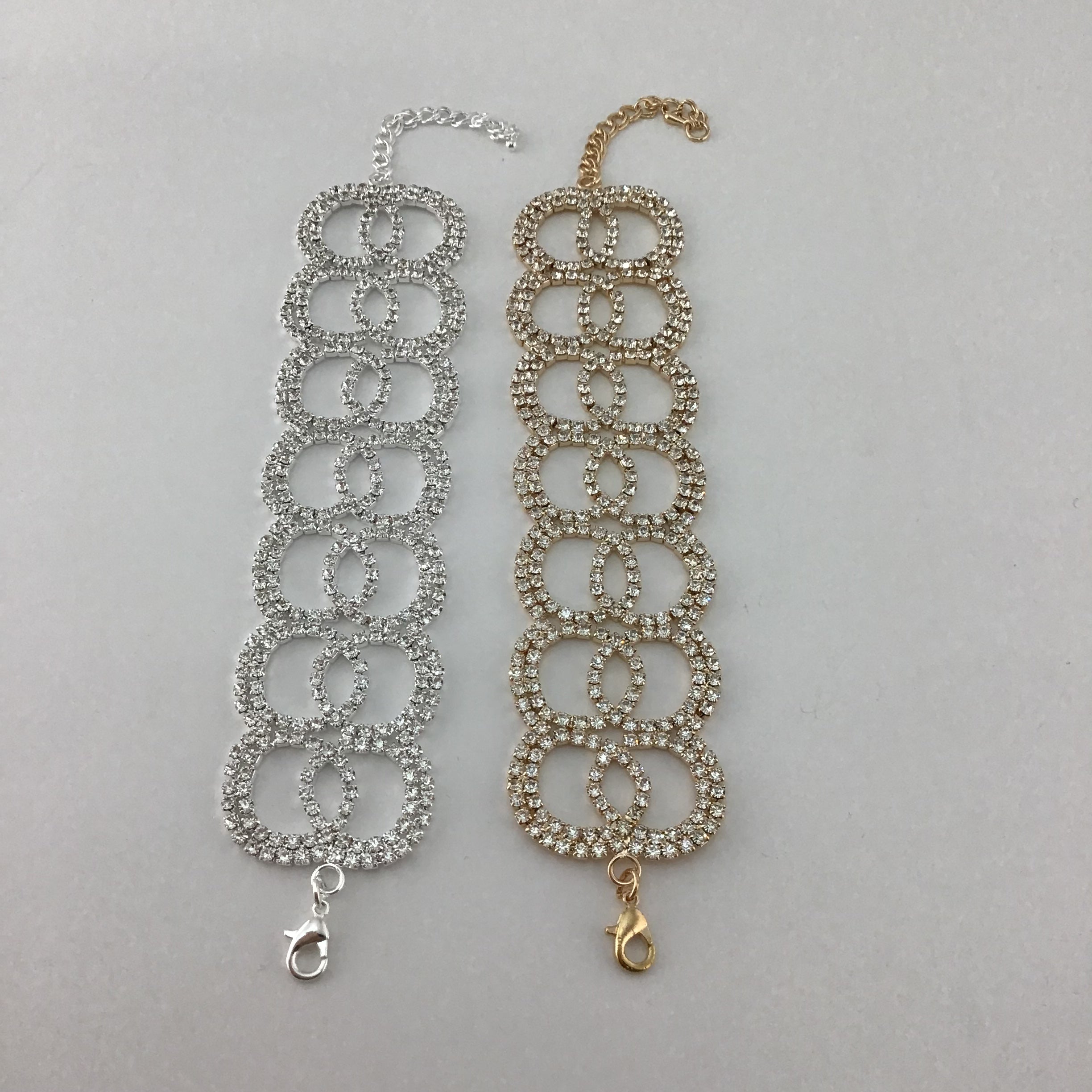 Rhinestone Bracelet, Silver | Bellaire Wholesale