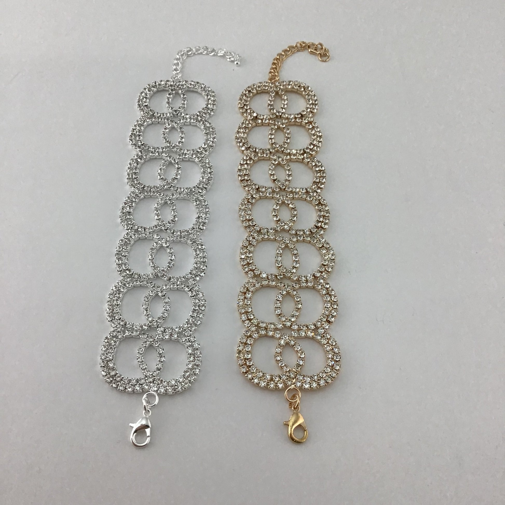 Rhinestone Bracelet, Silver | Bellaire Wholesale