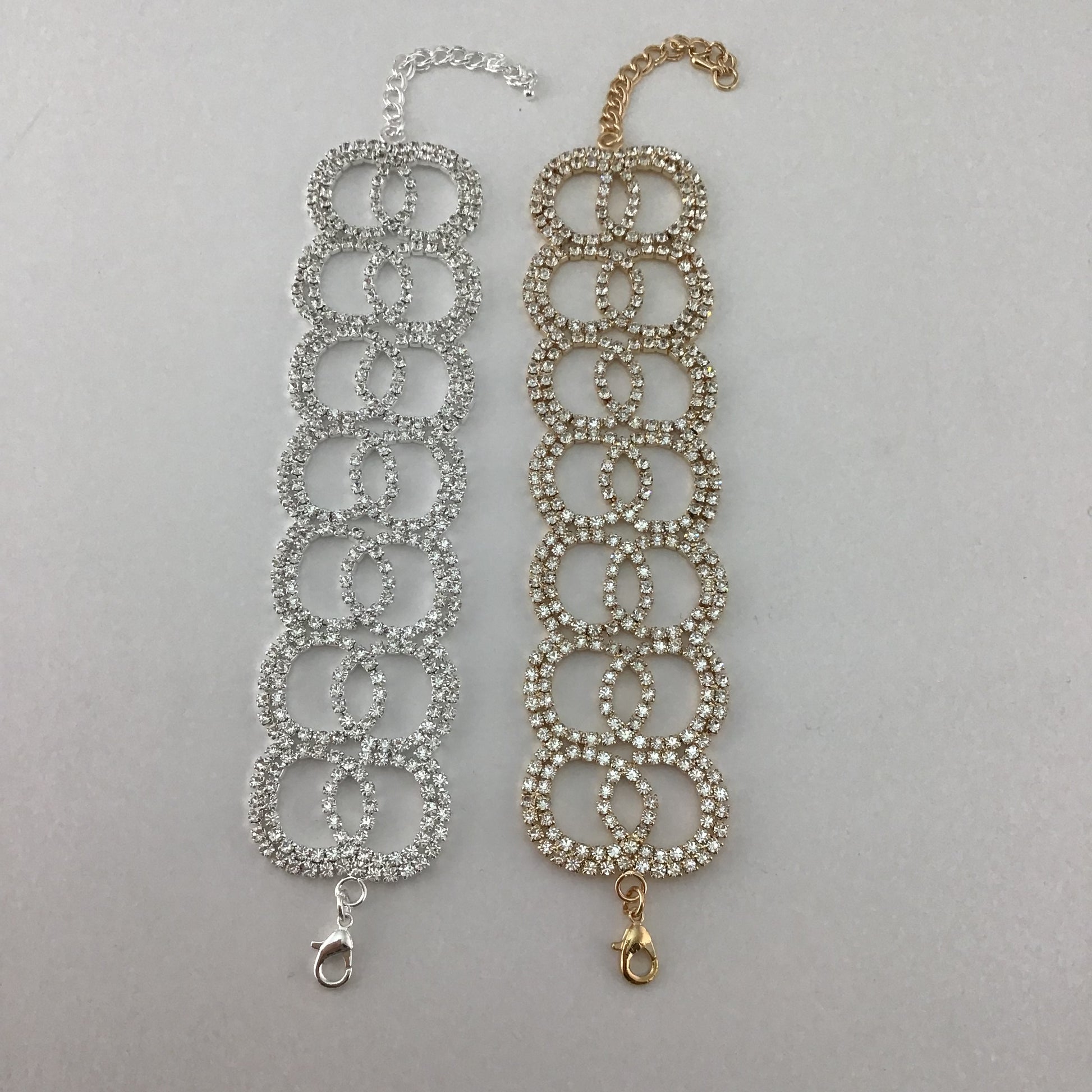 Rhinestone Bracelet, Silver | Bellaire Wholesale