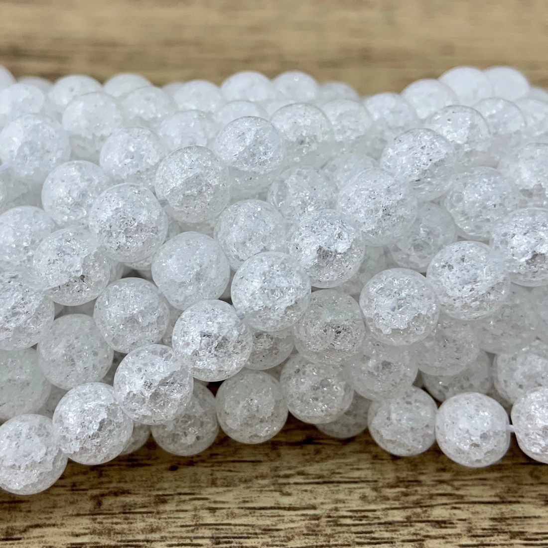 10mm Crackled Quartz Bead | Bellaire Wholesale