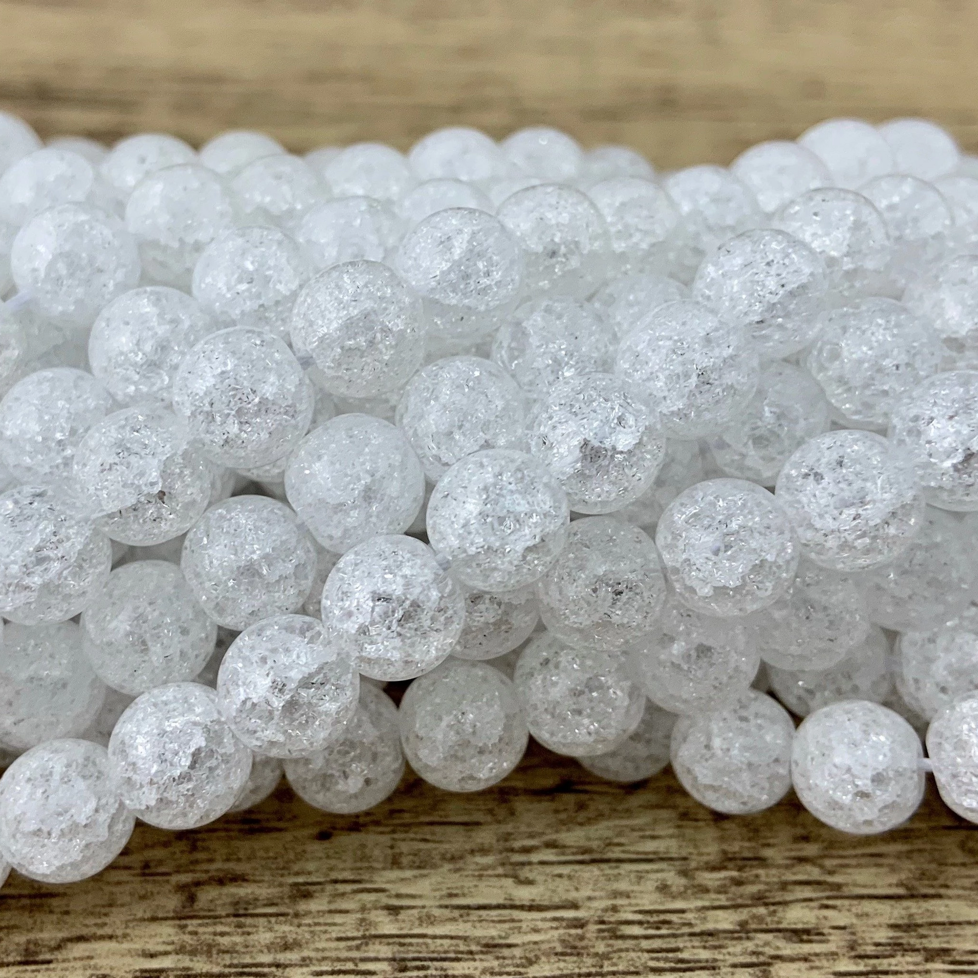 4mm Crackled Quartz Bead | Bellaire Wholesale
