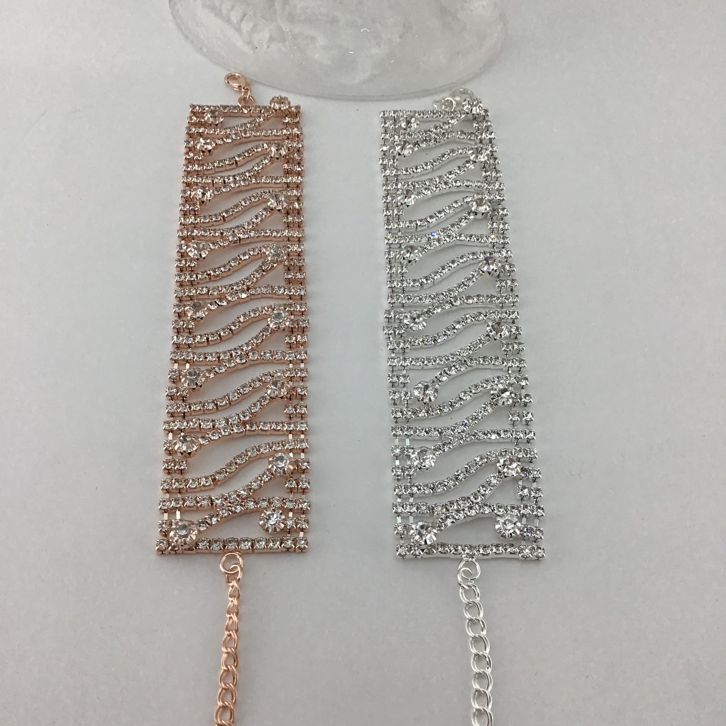 Rhinestone Bracelet, Silver | Bellaire Wholesale