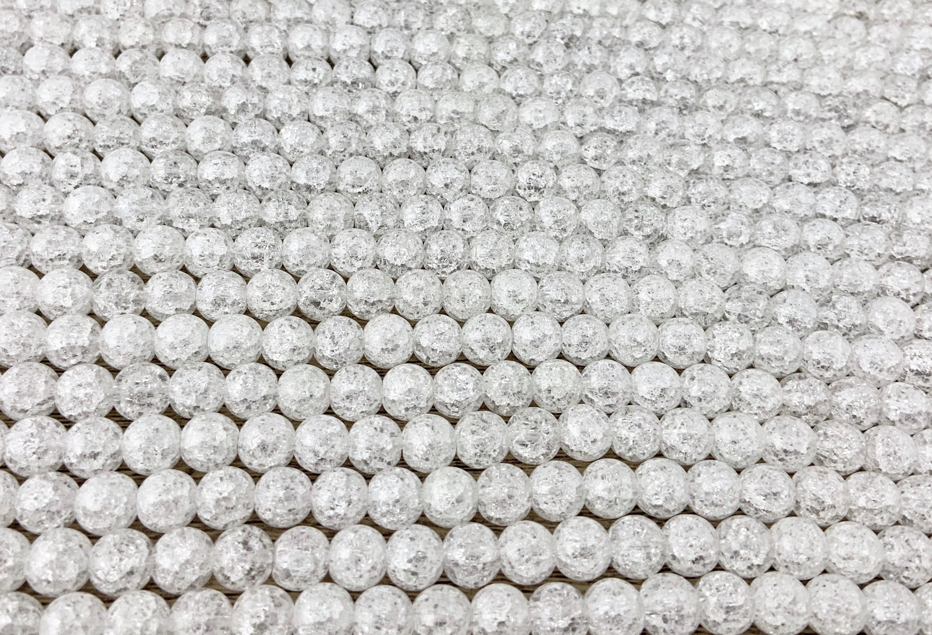 12mm Crackled Quartz Bead | Bellaire Wholesale