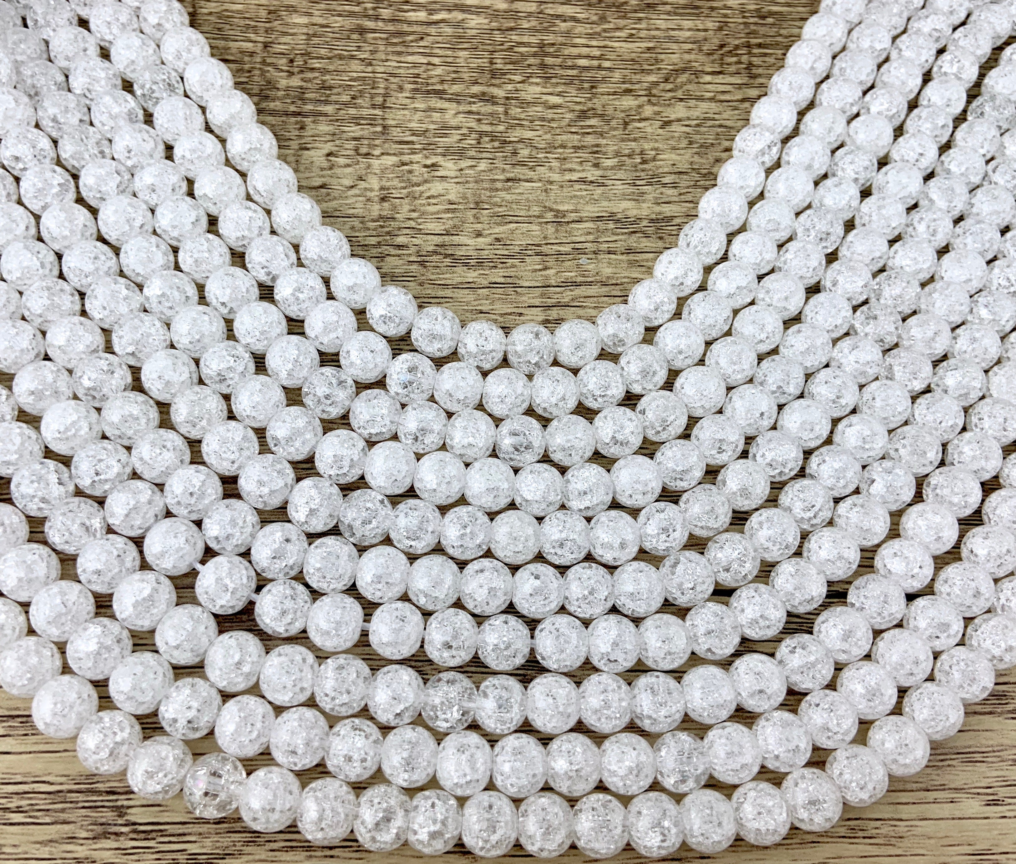 4mm Crackled Quartz Bead | Bellaire Wholesale