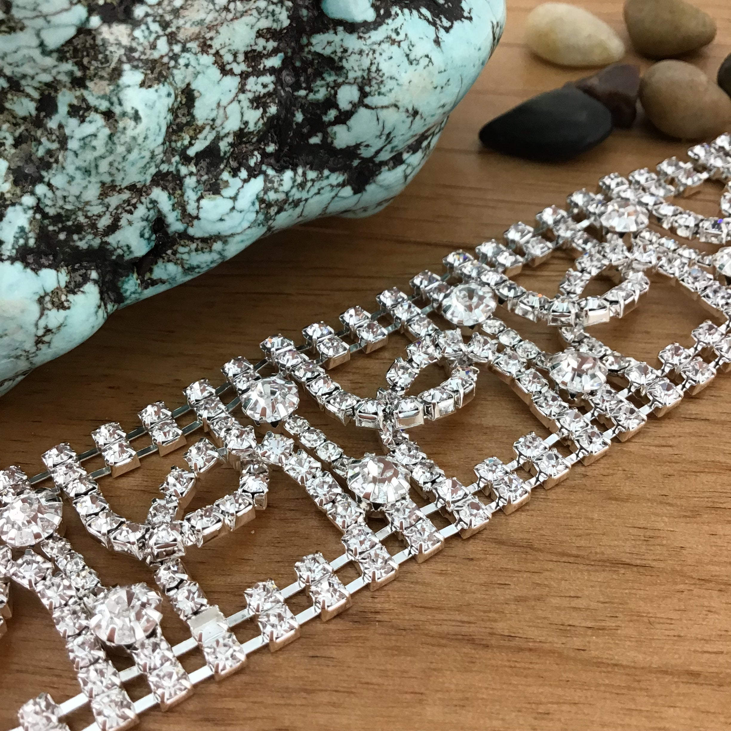 Rhinestone Bracelet, Silver | Bellaire Wholesale