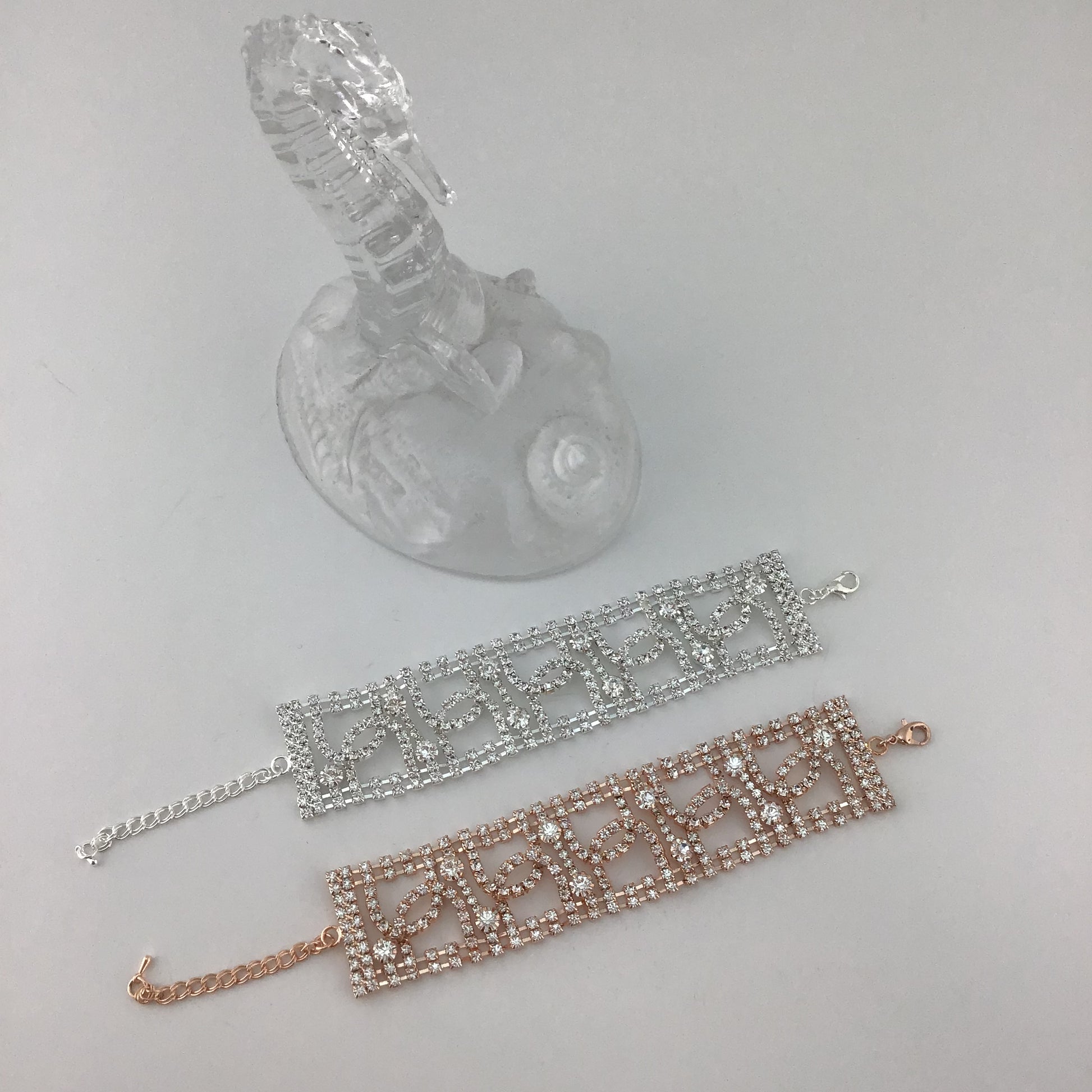 Rhinestone Bracelet, Silver | Bellaire Wholesale
