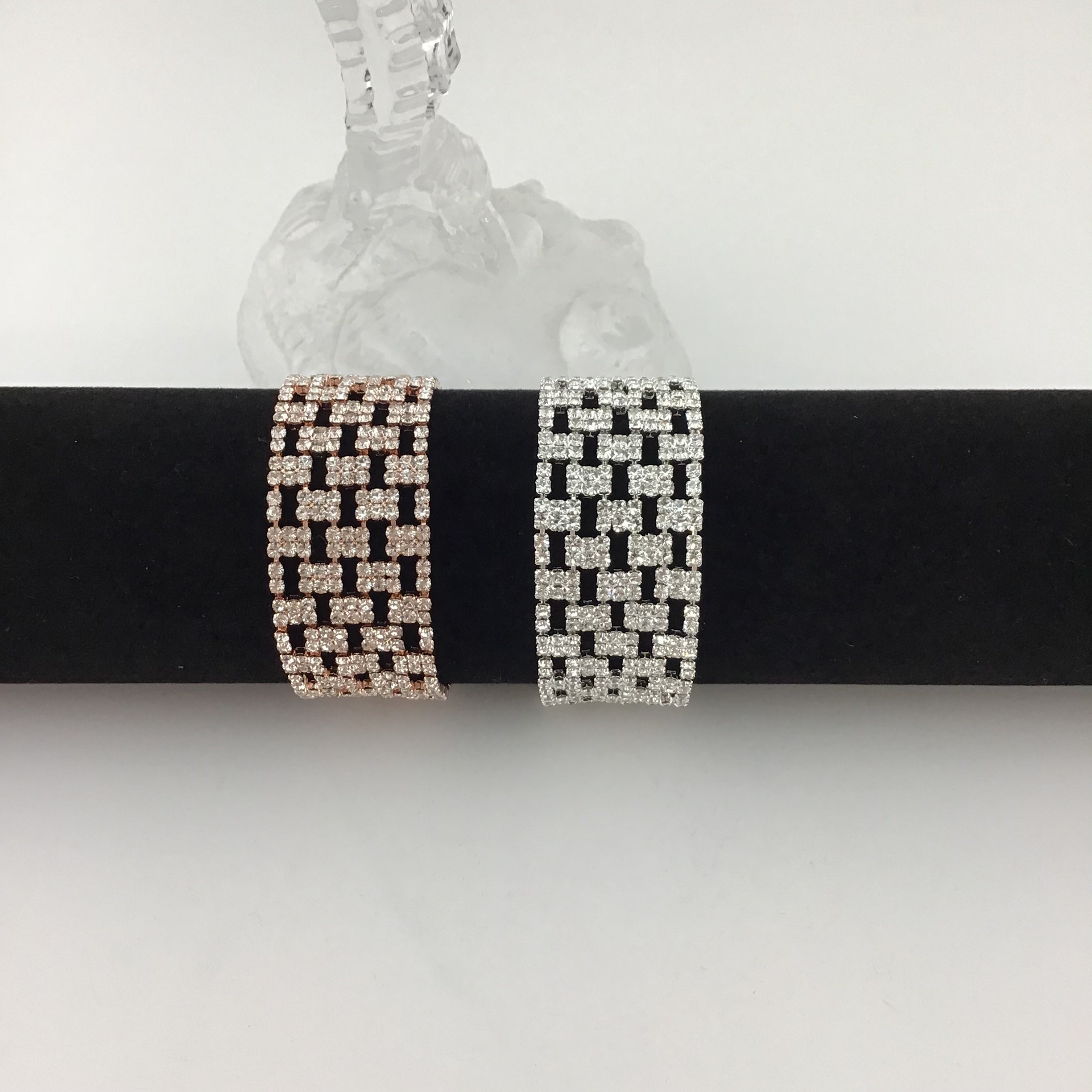 Rhinestone Bracelet, Silver | Bellaire Wholesale
