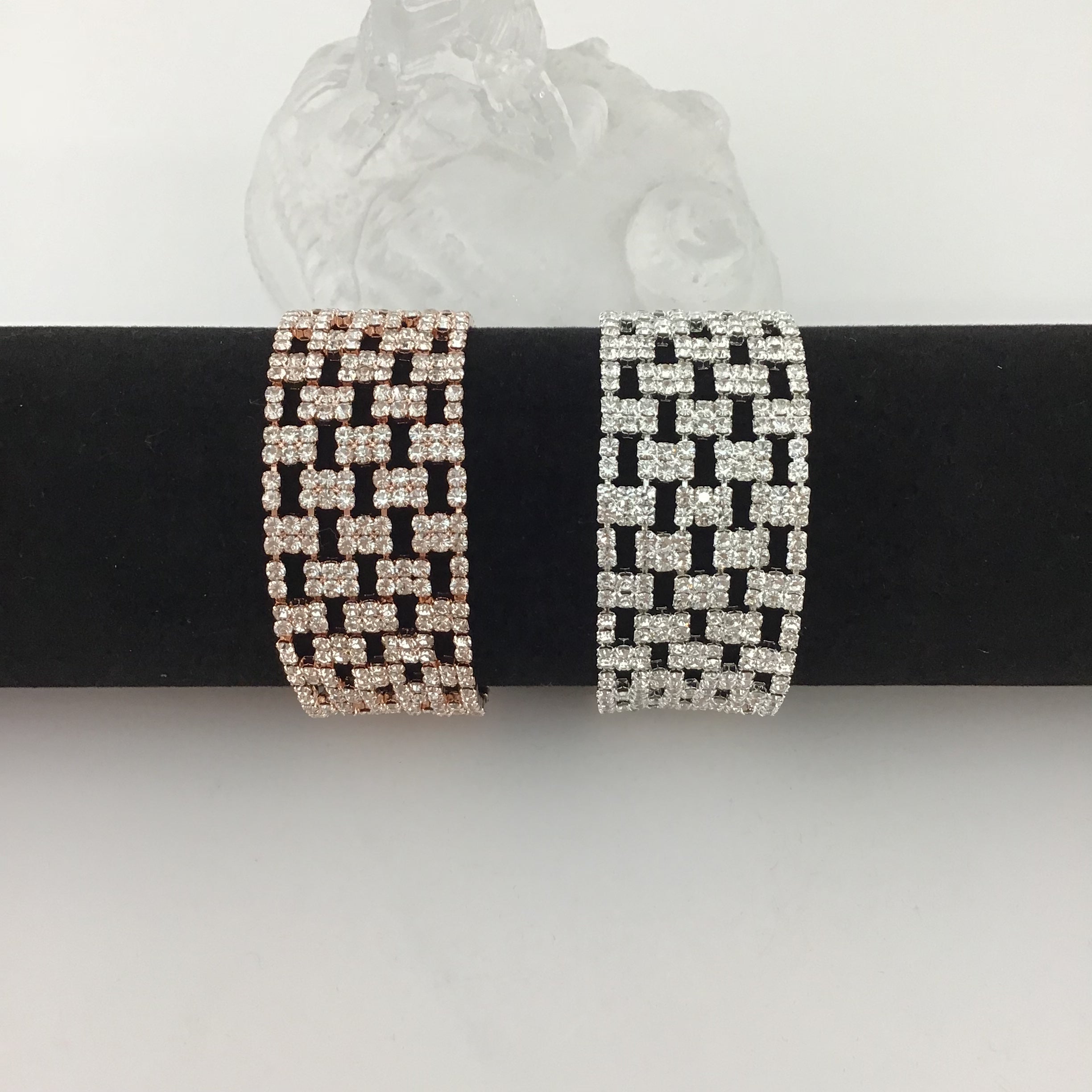 Rhinestone Bracelet, Silver | Bellaire Wholesale