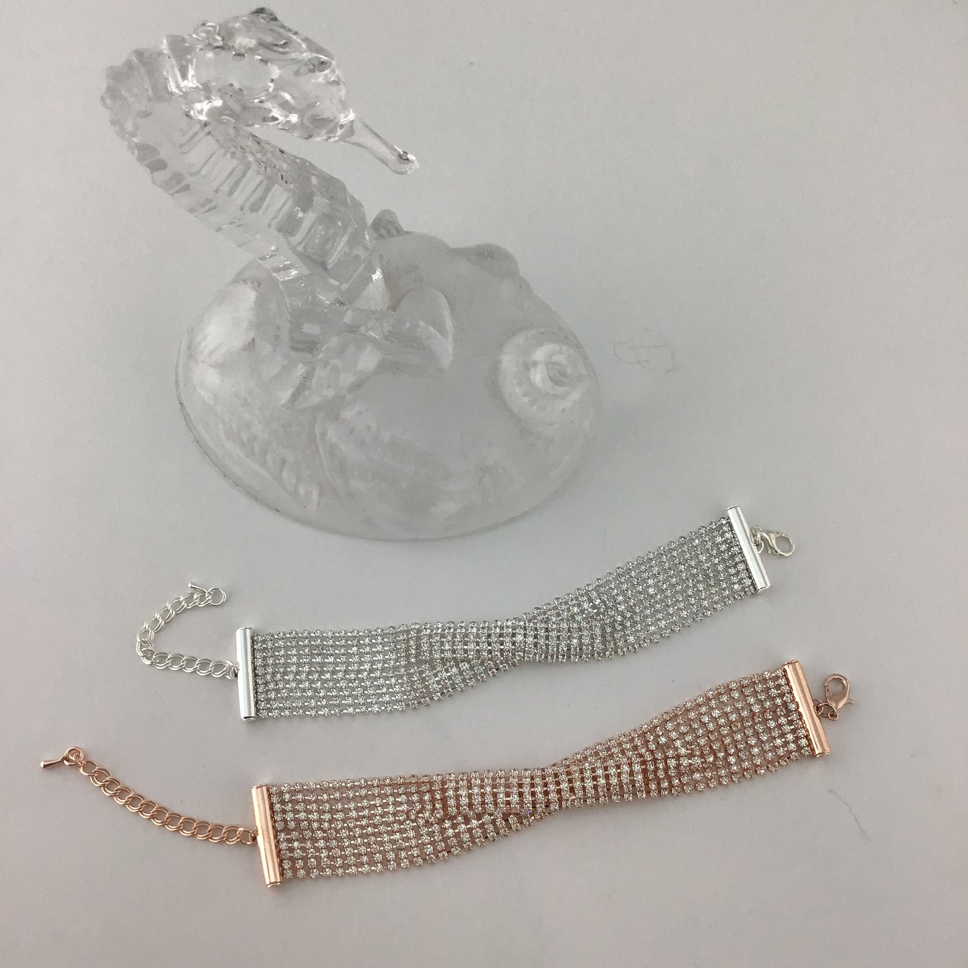 Rhinestone Bracelet, Silver | Bellaire Wholesale