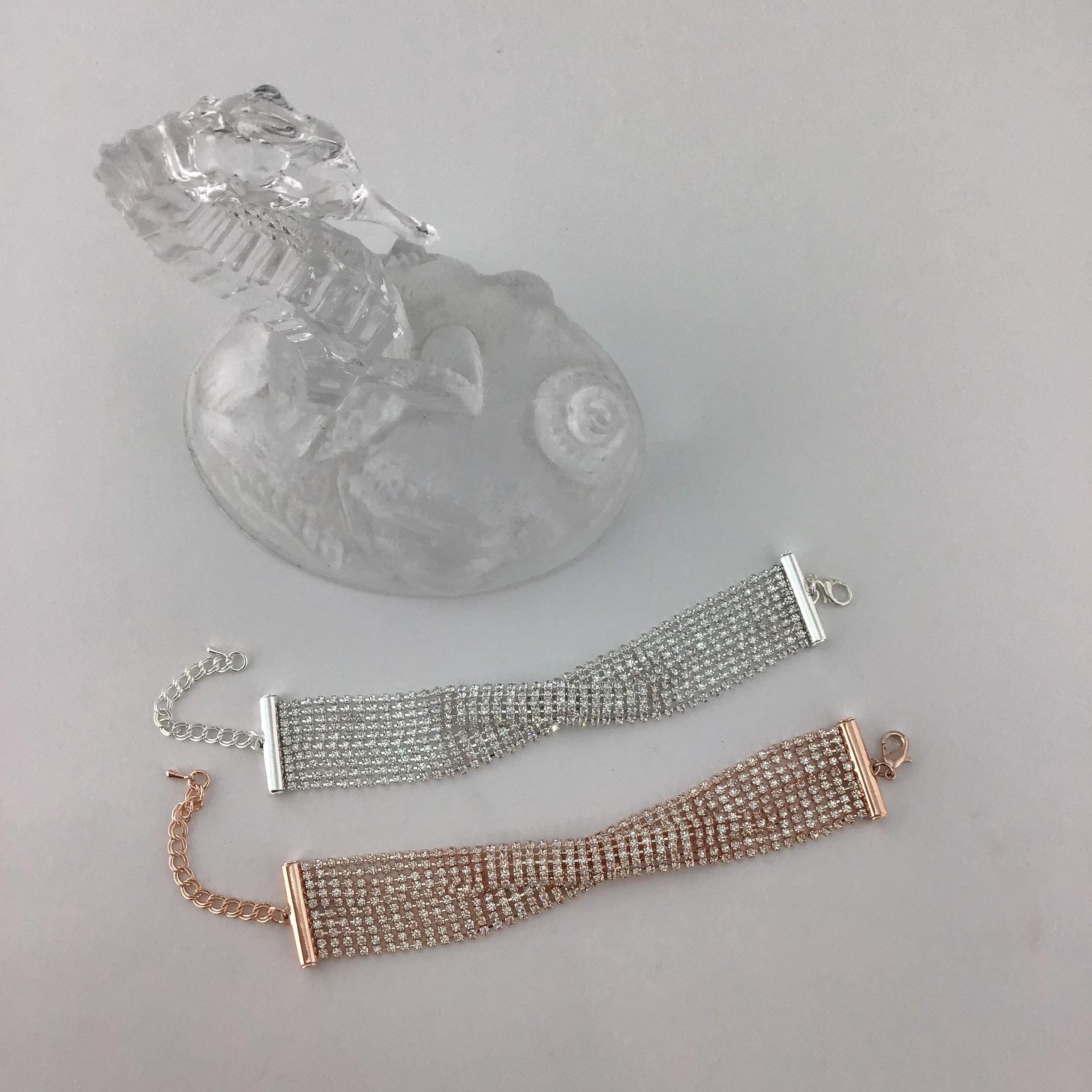 Rhinestone Bracelet, Silver | Bellaire Wholesale