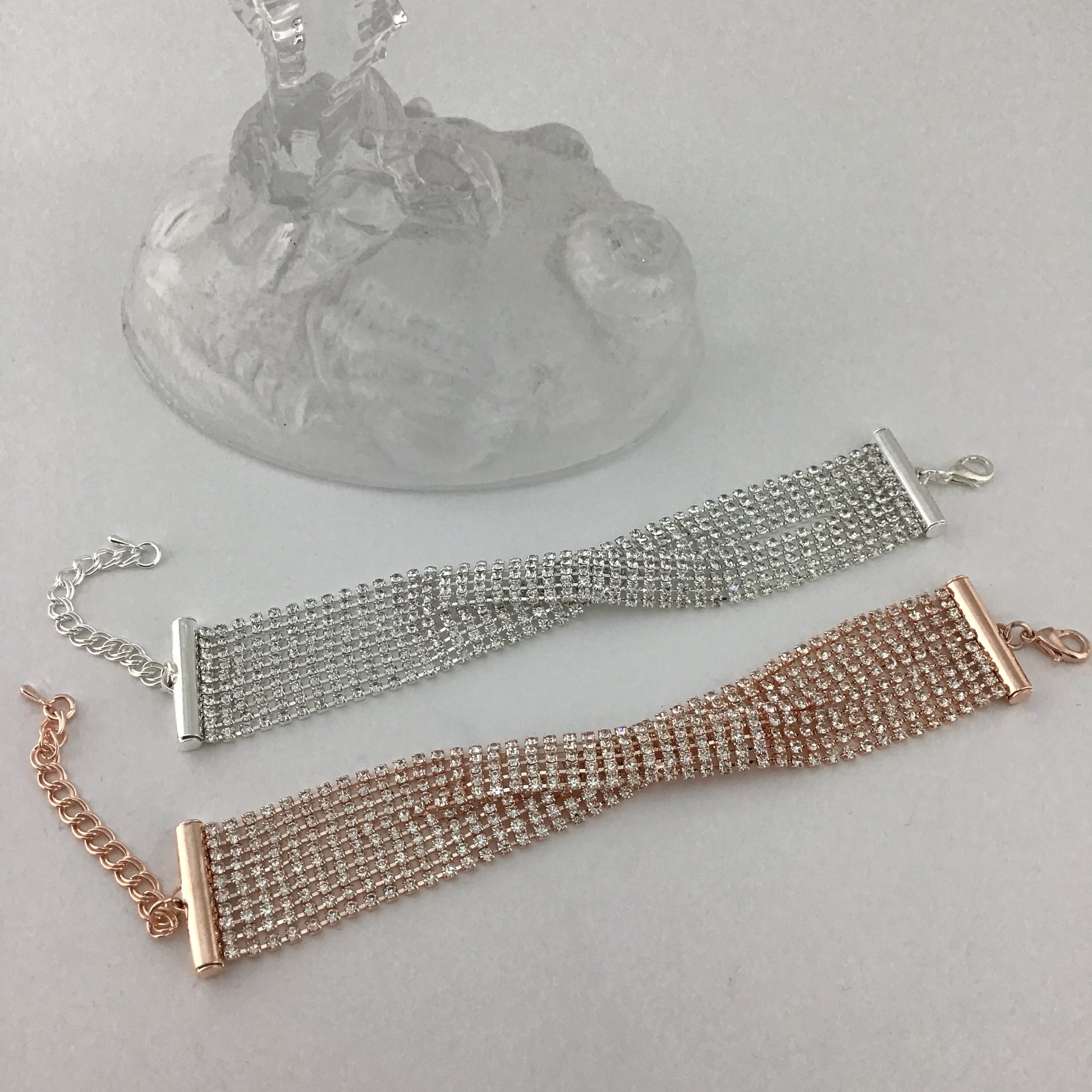 Rhinestone Bracelet, Silver | Bellaire Wholesale